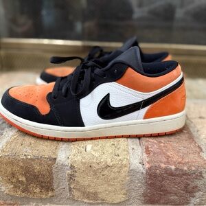 Nike Air Jordan 1 Low Sneakers “Shattered Backboard” - Orange, Black, White